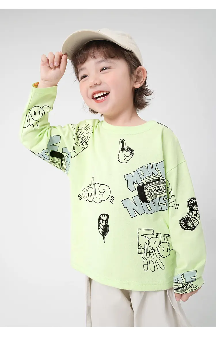 Boys Pure Cotton Autum T-Shirt 2025 New — feature 12