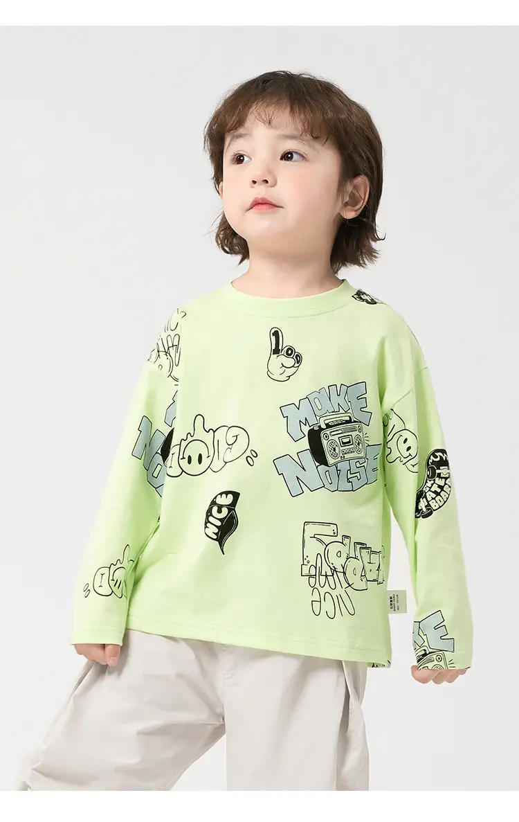 Boys Pure Cotton Autum T-Shirt 2025 New — feature 13