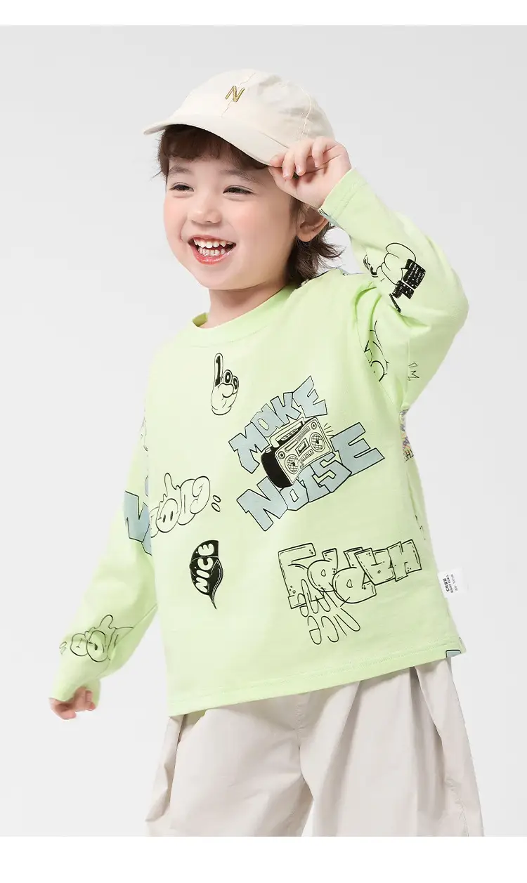 Boys Pure Cotton Autum T-Shirt 2025 New — feature 2