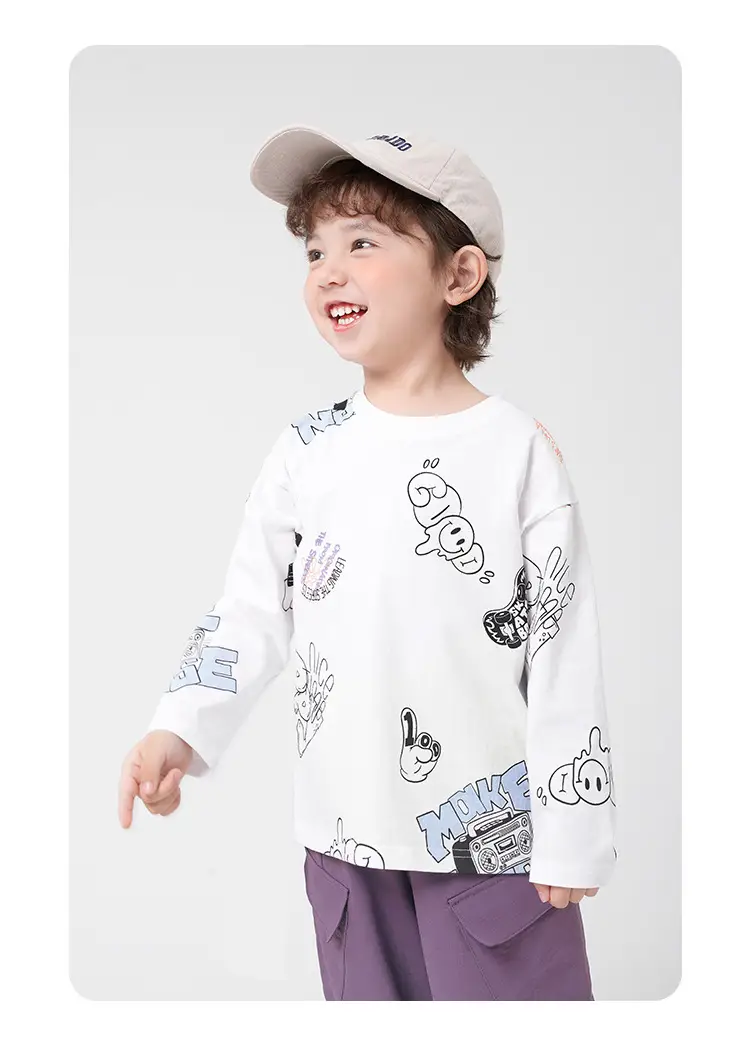 Boys Pure Cotton Autum T-Shirt 2025 New — feature 8