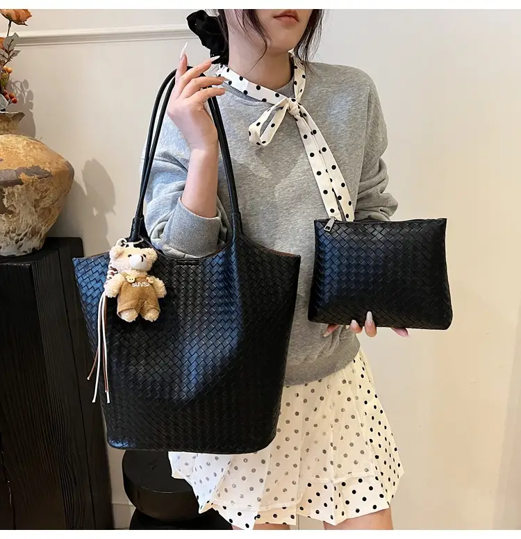 Women Woven Shoulder Bag Beige 2026 New Summer — feature 28