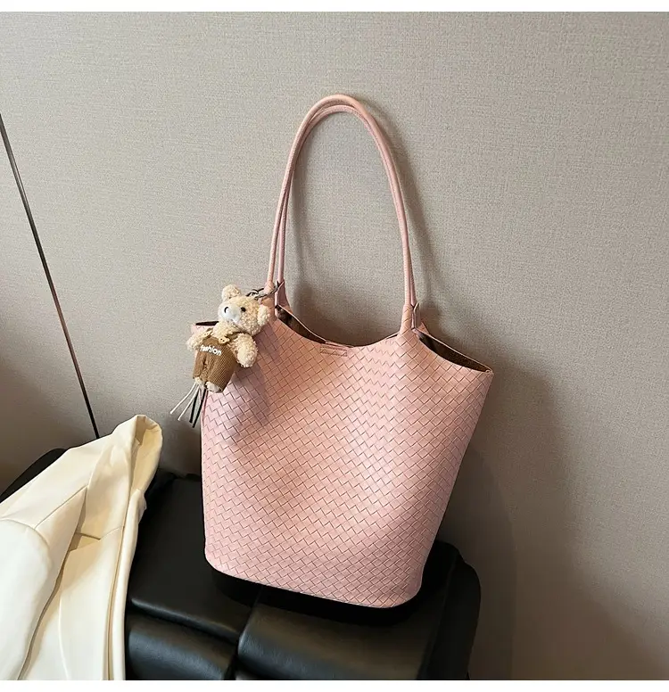 Women Woven Shoulder Bag Beige 2026 New Summer — feature 46