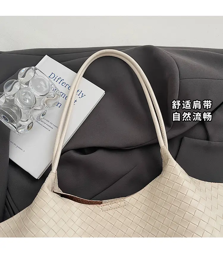 Women Woven Shoulder Bag Beige 2026 New Summer — feature 5