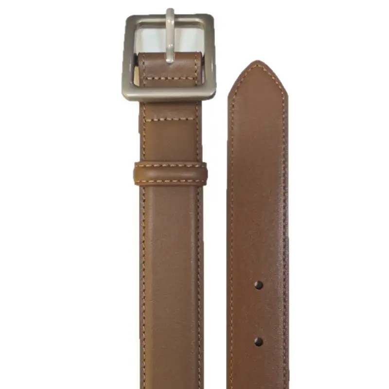Women's Genuine Leather Belt Buckle Brown - Image 5