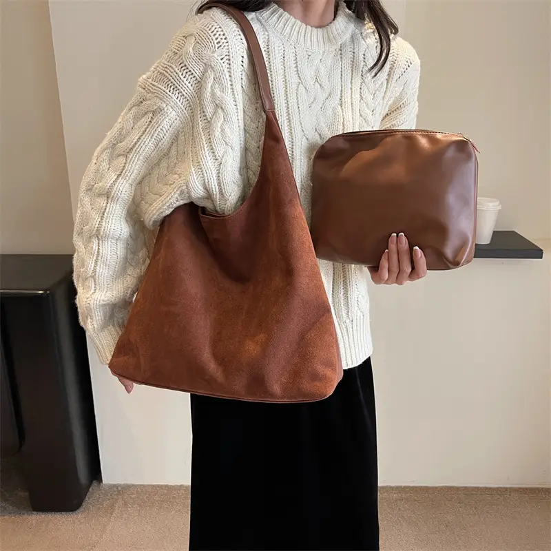 Retro Soft Suede Shoulder Bag Women 2026 Large Capacity - Image 14