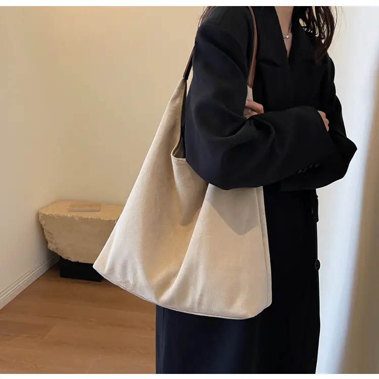 Retro Soft Suede Shoulder Bag Women 2026 Large Capacity — feature 31