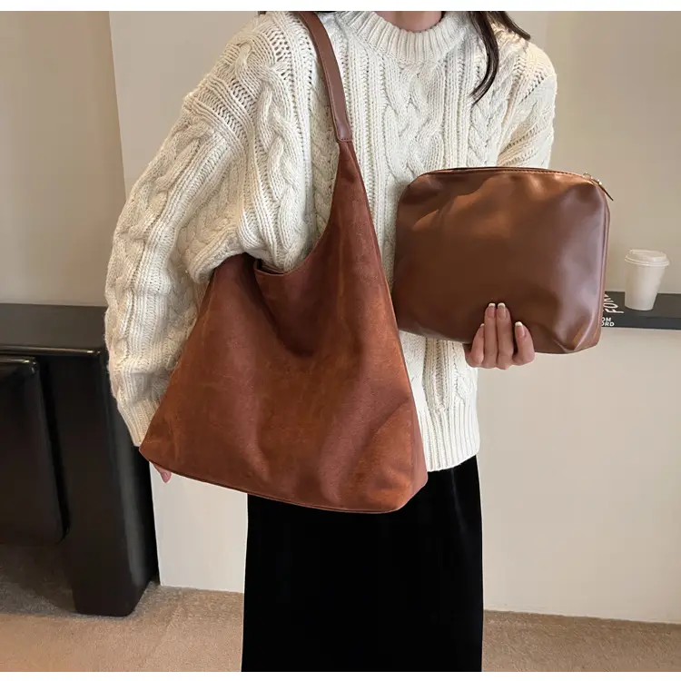 Retro Soft Suede Shoulder Bag Women 2026 Large Capacity — feature 40