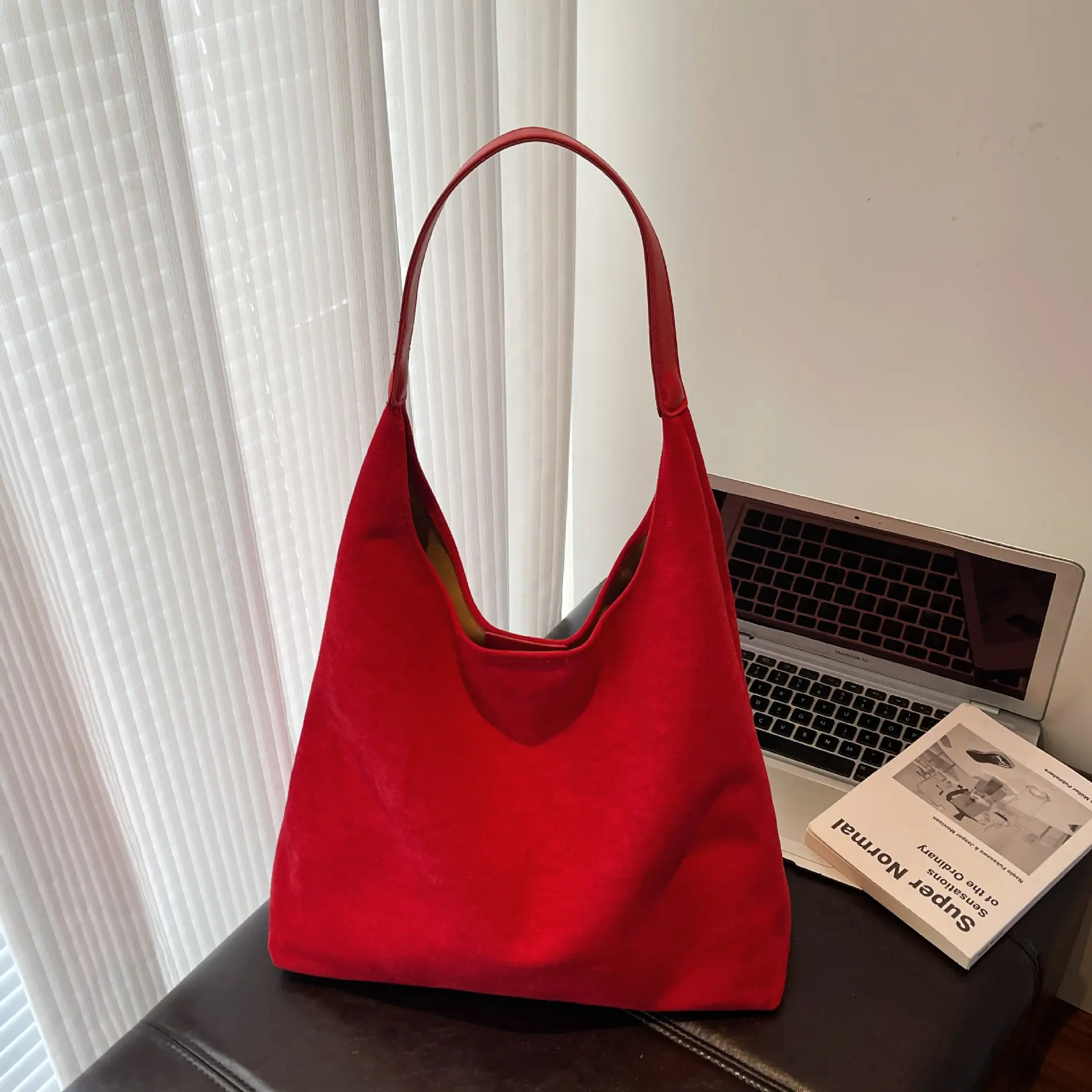 Retro Soft Suede Shoulder Bag Women 2026 Large Capacity - Image 10