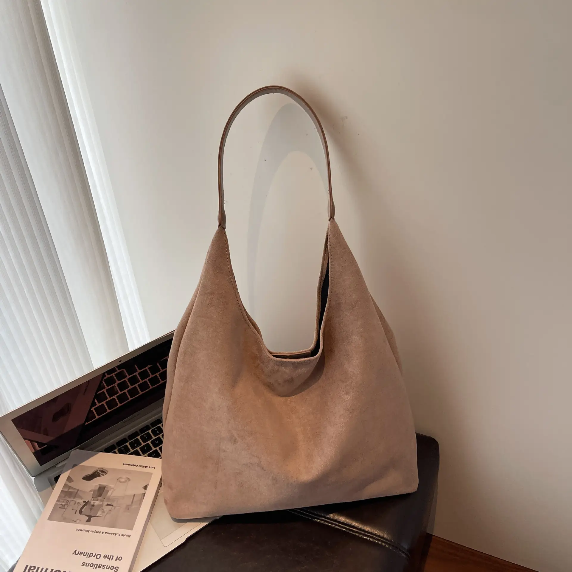Retro Soft Suede Shoulder Bag Women 2026 Large Capacity - Image 11