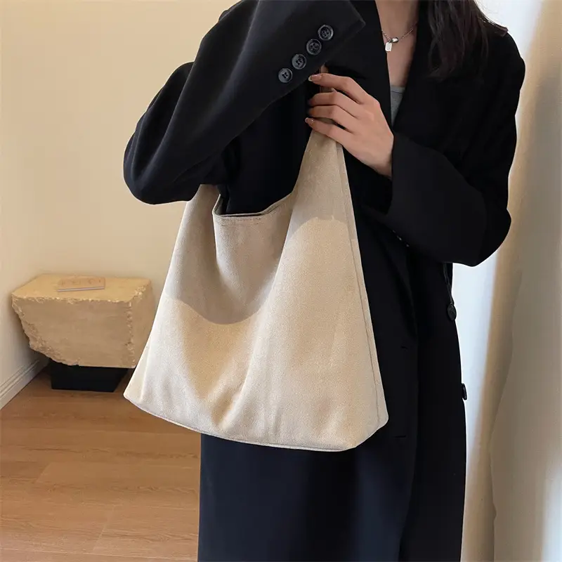 Retro Soft Suede Shoulder Bag Women 2026 Large Capacity - Image 5