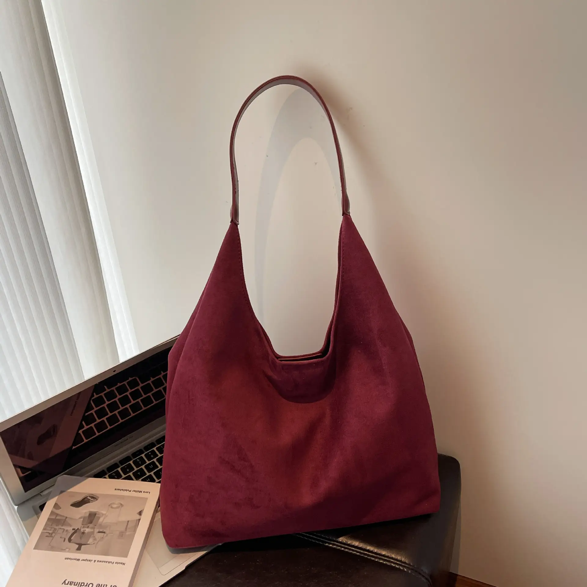 Retro Soft Suede Shoulder Bag Women 2026 Large Capacity - Image 6