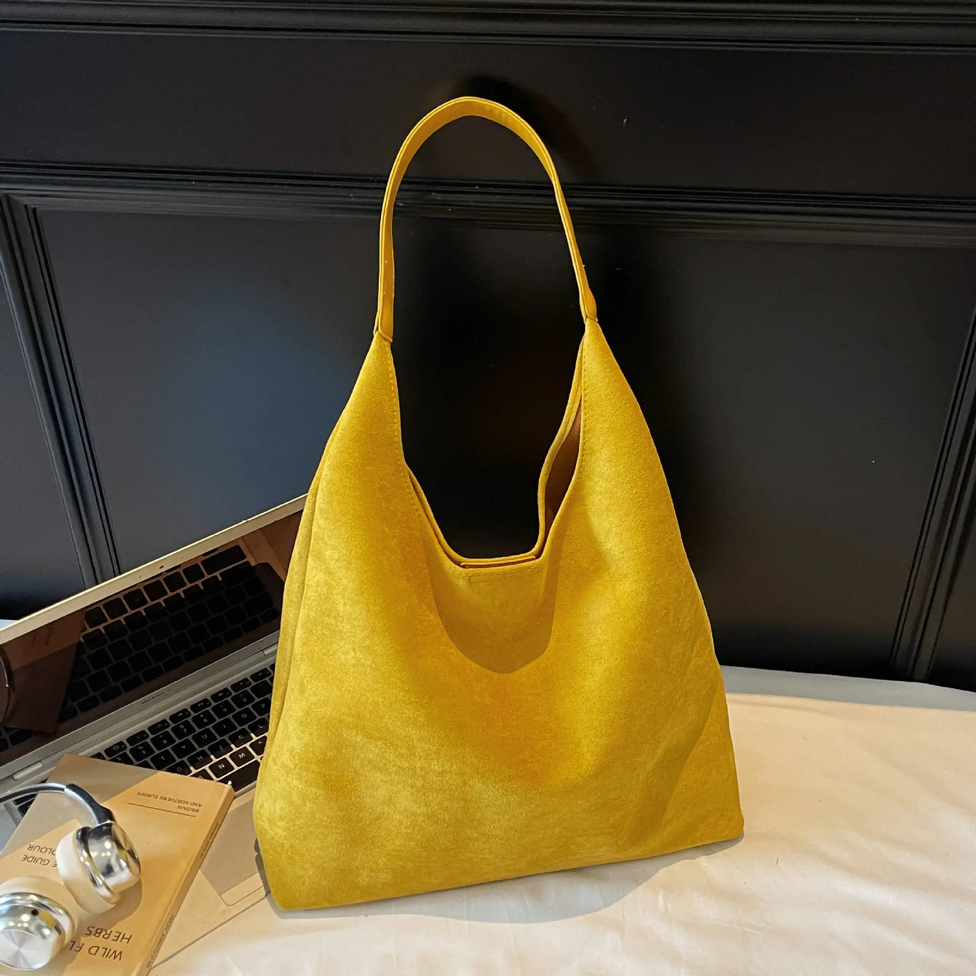 Retro Soft Suede Shoulder Bag Women 2026 Large Capacity - Image 7