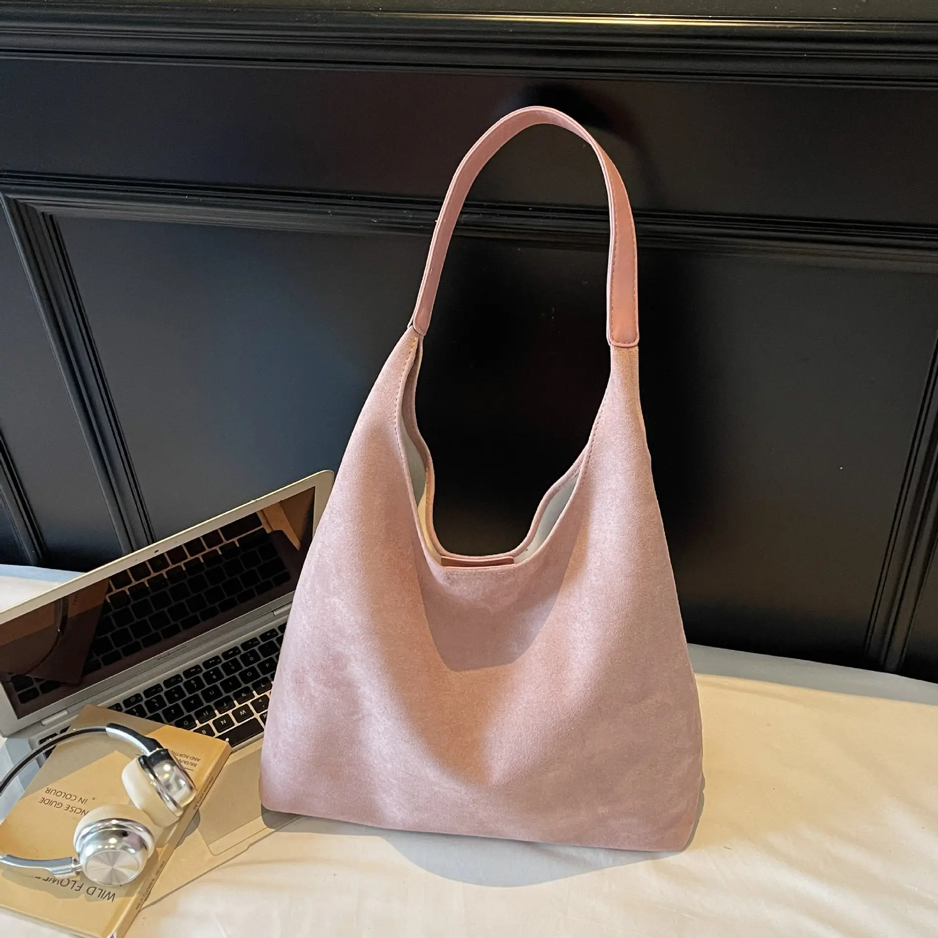 Retro Soft Suede Shoulder Bag Women 2026 Large Capacity - Image 8