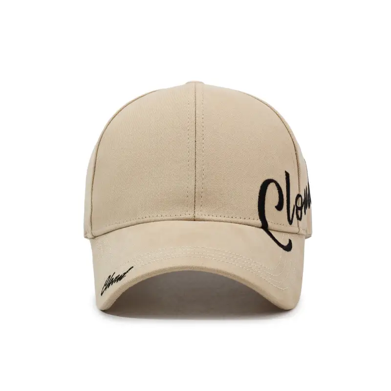 Women's Brown Cloud Embroidered Cap - Image 8