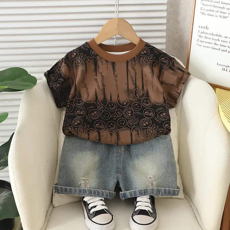 Boys 2-Piece Cotton Summer Suit 1-5Yr Live Supply - Image 2