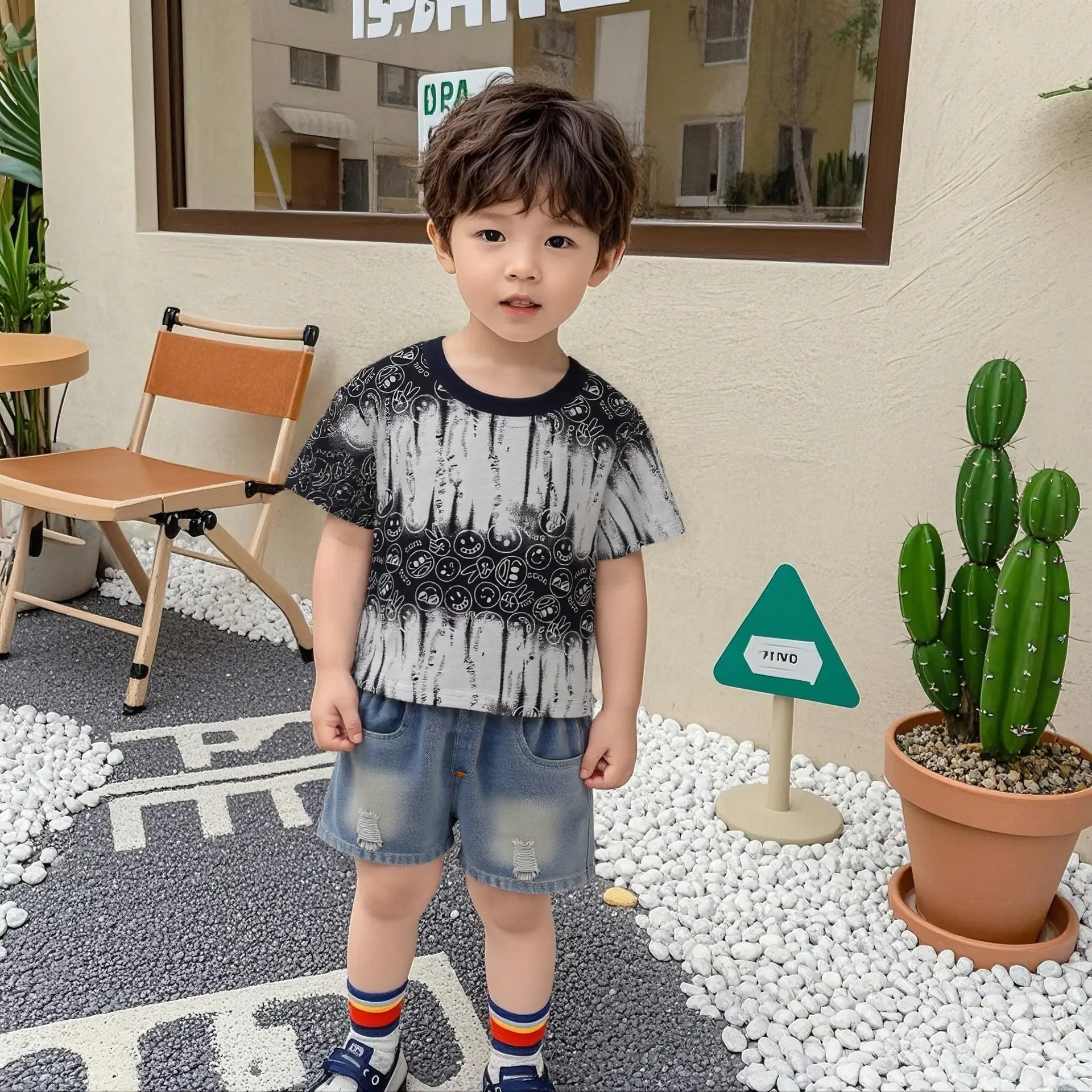 Boys 2-Piece Cotton Summer Suit 1-5Yr Live Supply — feature 3