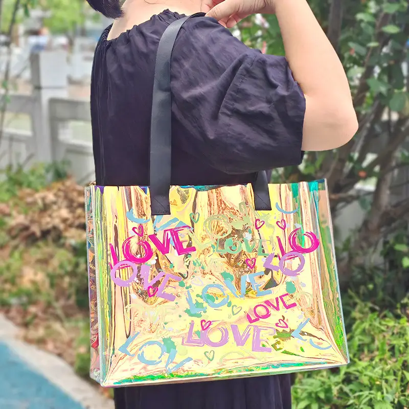 Laser Printed PVC Gift Bag for Women - Image 5