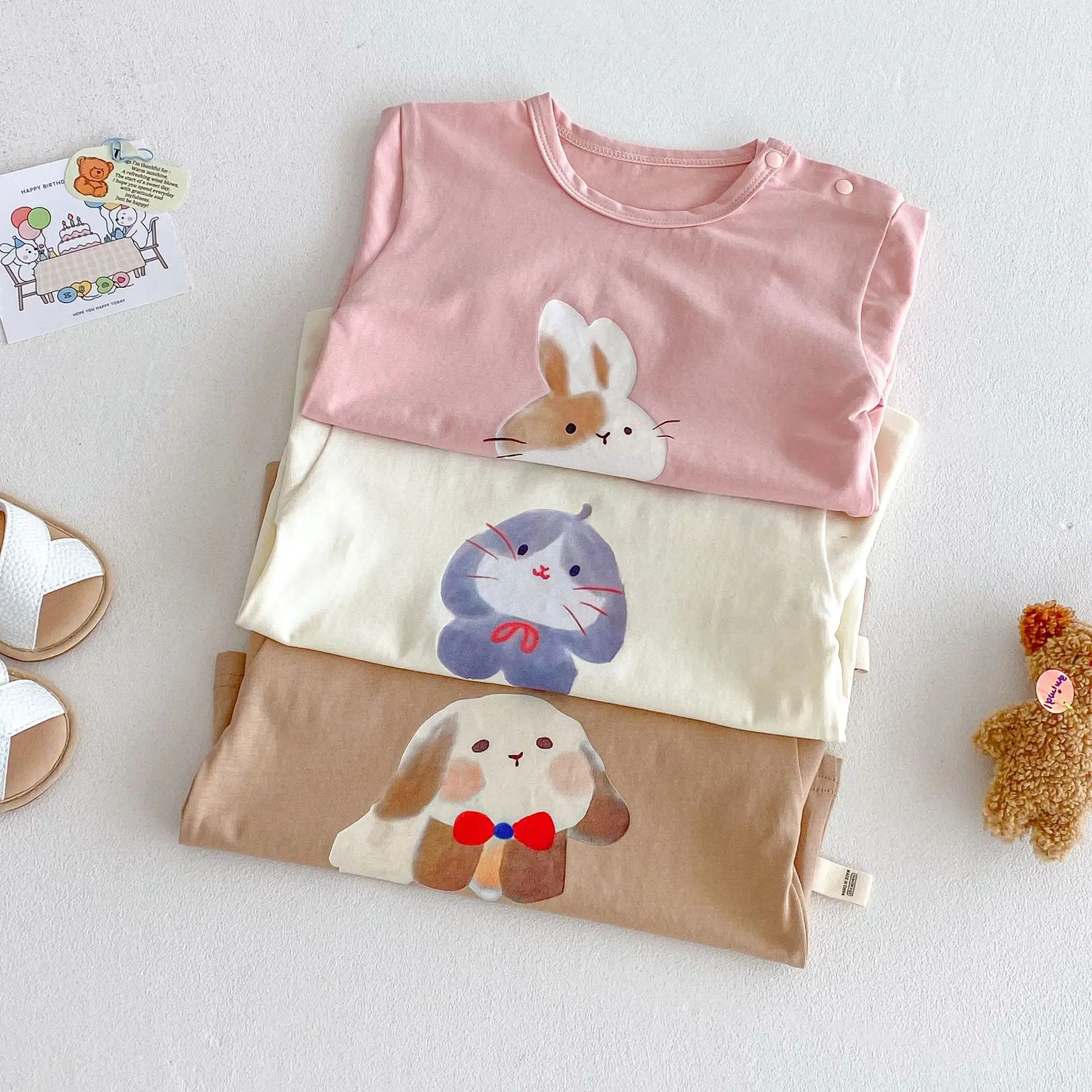Girls Cartoon T-Shirts 2026 Summer Korean Style - Image 7
