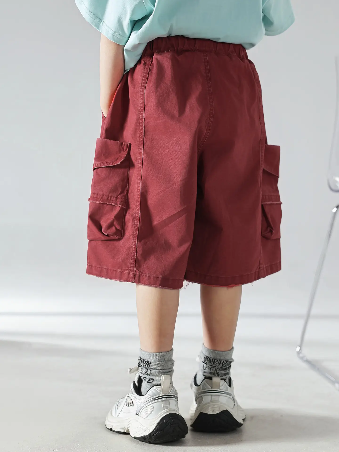 Boys Summer T-Shirt Shorts Set Brown Red 2025 — feature 14