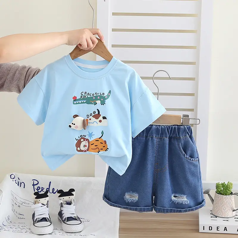 2025 Cartoon Two-Piece Kids Suit 1-5Yr Boys - Image 5