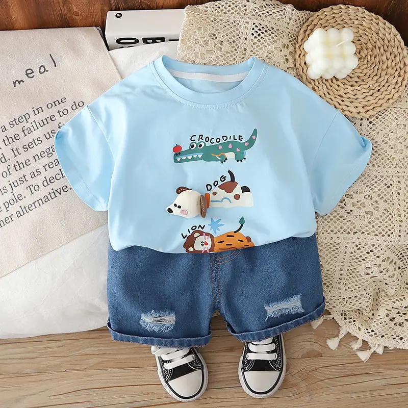 2025 Cartoon Two-Piece Kids Suit 1-5Yr Boys - Image 2