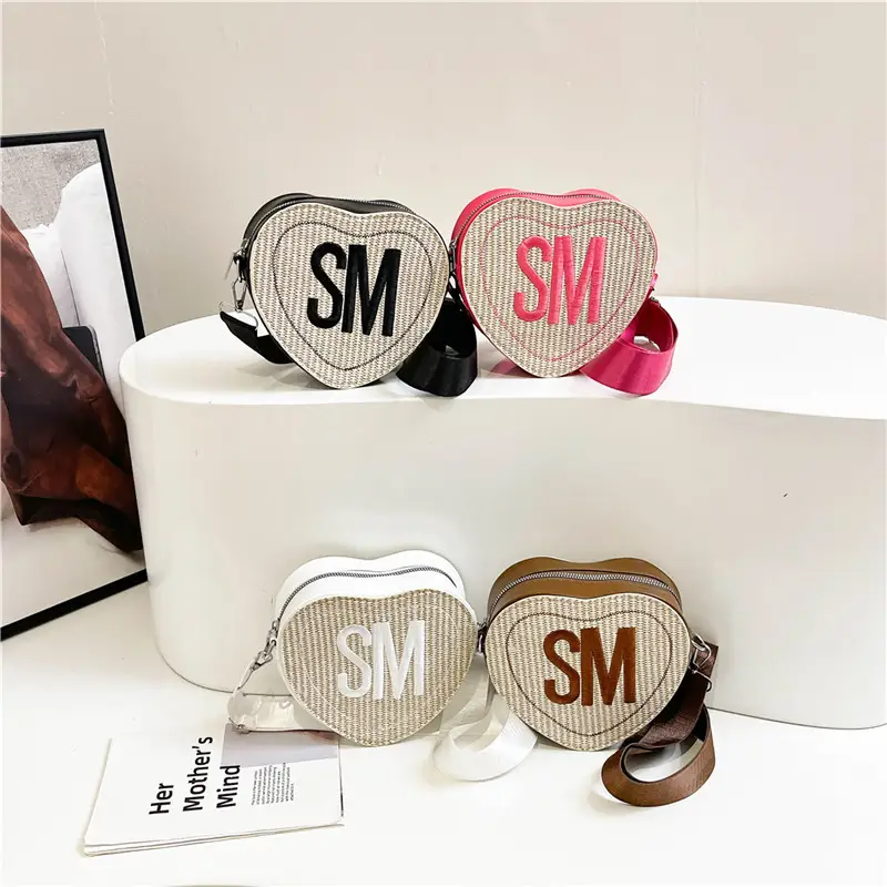 Heart-Shaped Embroidered Crossbody Bags for Women - Image 5