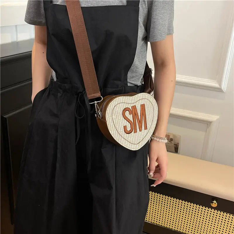 Heart-Shaped Embroidered Crossbody Bags for Women - Image 7