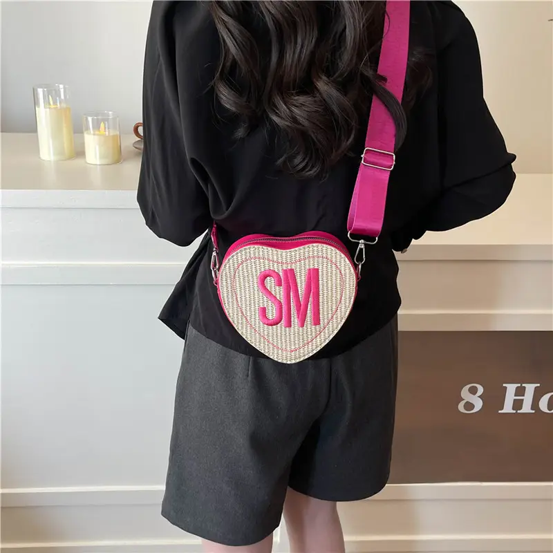 Heart-Shaped Embroidered Crossbody Bags for Women - Image 8