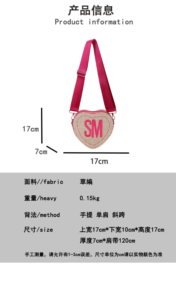 Heart-Shaped Embroidered Crossbody Bags for Women — feature 4