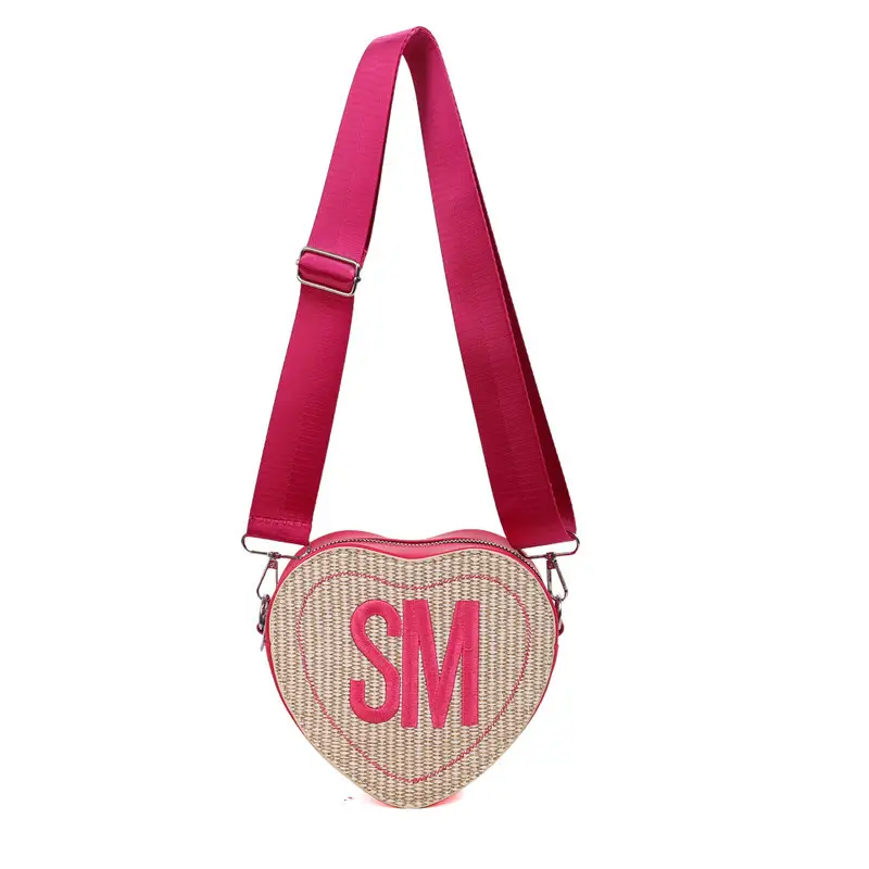 Heart-Shaped Embroidered Crossbody Bags for Women - Image 2