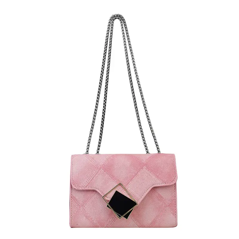 Women's 2025 Summer Square Bag with Chain & Crossbody - Image 9