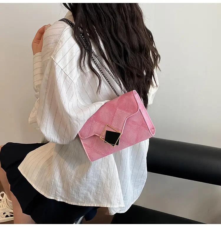 Women's 2025 Summer Square Bag with Chain & Crossbody — feature 10