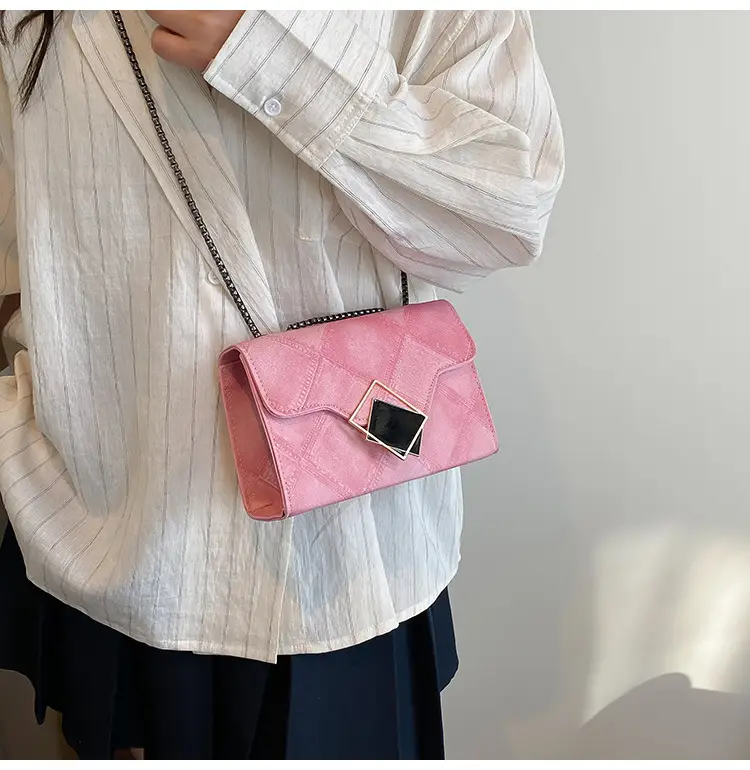 Women's 2025 Summer Square Bag with Chain & Crossbody — feature 11