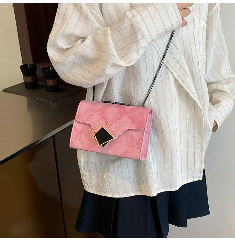 Women's 2025 Summer Square Bag with Chain & Crossbody — feature 12