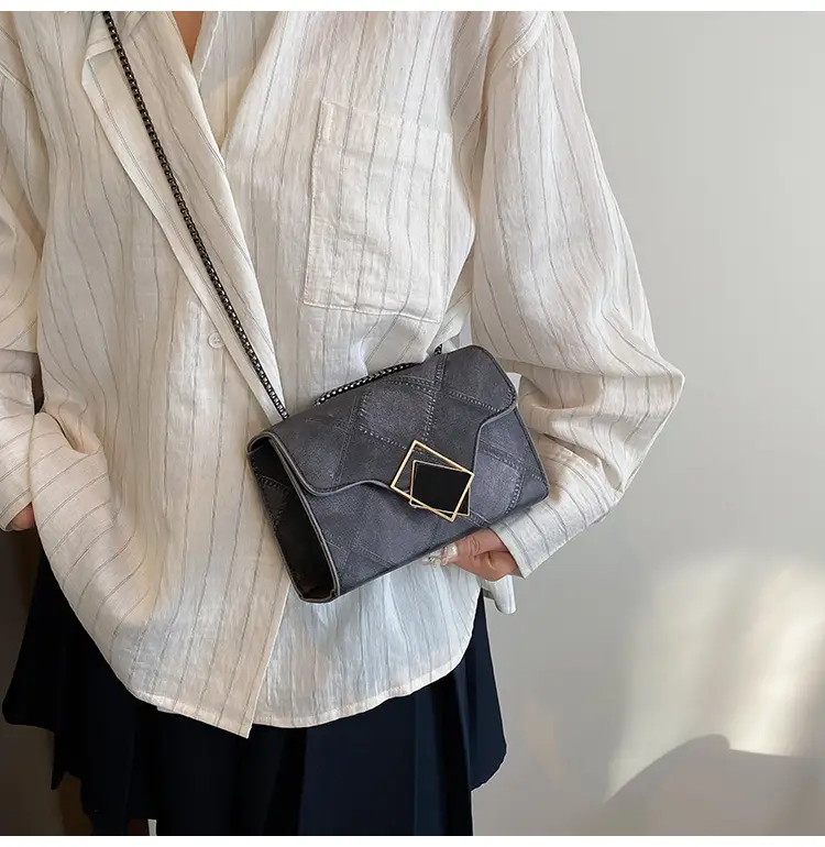 Women's 2025 Summer Square Bag with Chain & Crossbody — feature 14