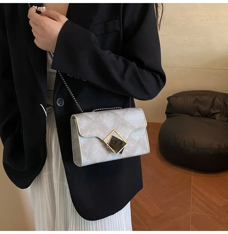 Women's 2025 Summer Square Bag with Chain & Crossbody — feature 16