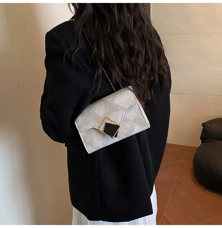 Women's 2025 Summer Square Bag with Chain & Crossbody — feature 18