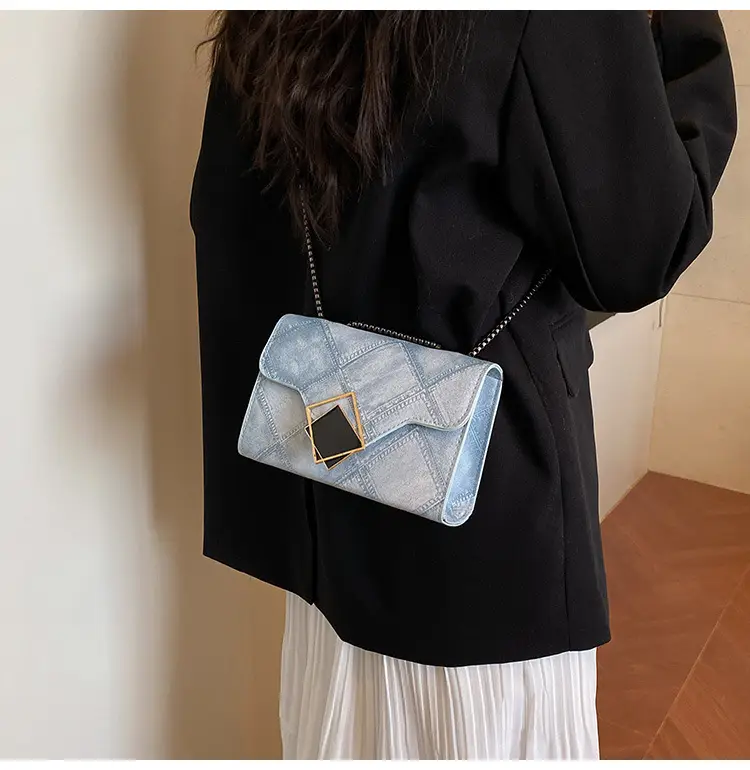 Women's 2025 Summer Square Bag with Chain & Crossbody — feature 19