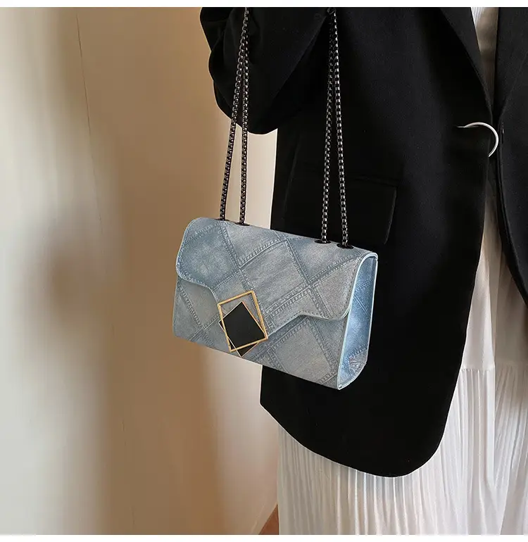 Women's 2025 Summer Square Bag with Chain & Crossbody — feature 20