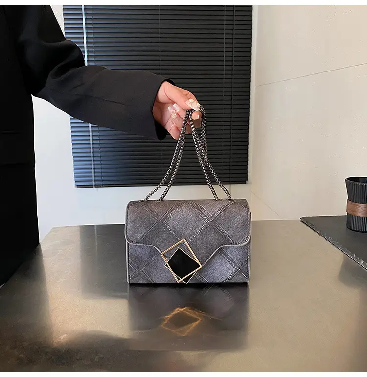 Women's 2025 Summer Square Bag with Chain & Crossbody — feature 24