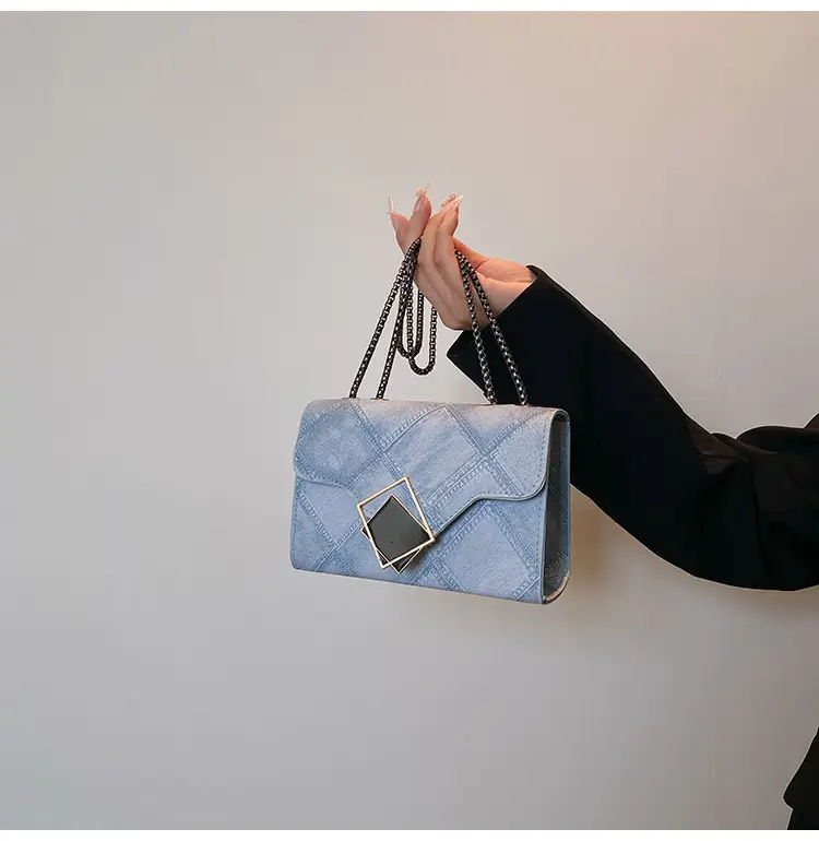 Women's 2025 Summer Square Bag with Chain & Crossbody — feature 26