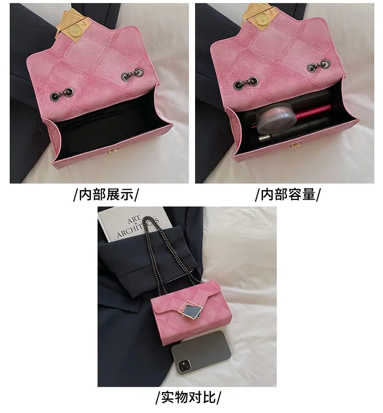Women's 2025 Summer Square Bag with Chain & Crossbody — feature 3