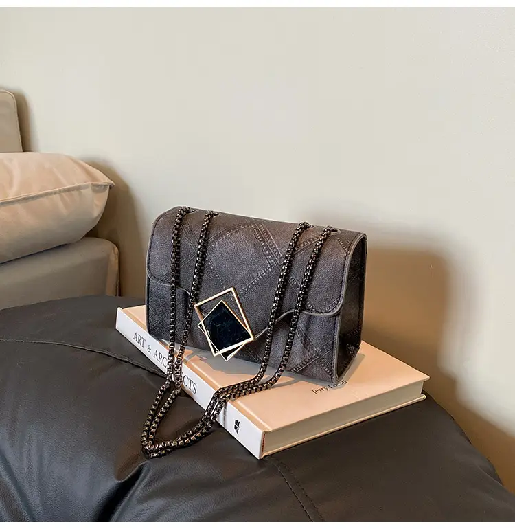 Women's 2025 Summer Square Bag with Chain & Crossbody — feature 34