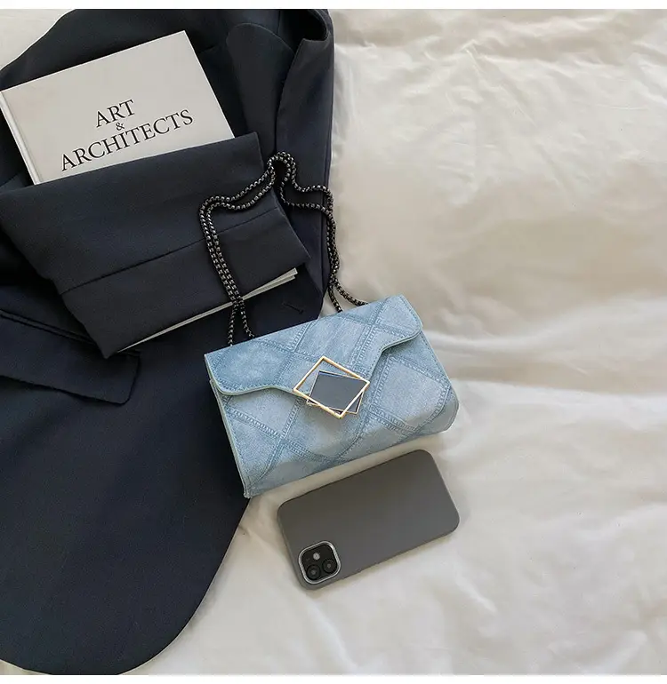 Women's 2025 Summer Square Bag with Chain & Crossbody — feature 39