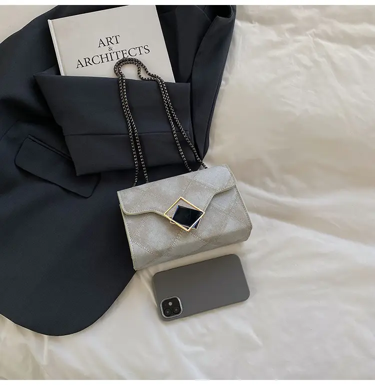 Women's 2025 Summer Square Bag with Chain & Crossbody — feature 42