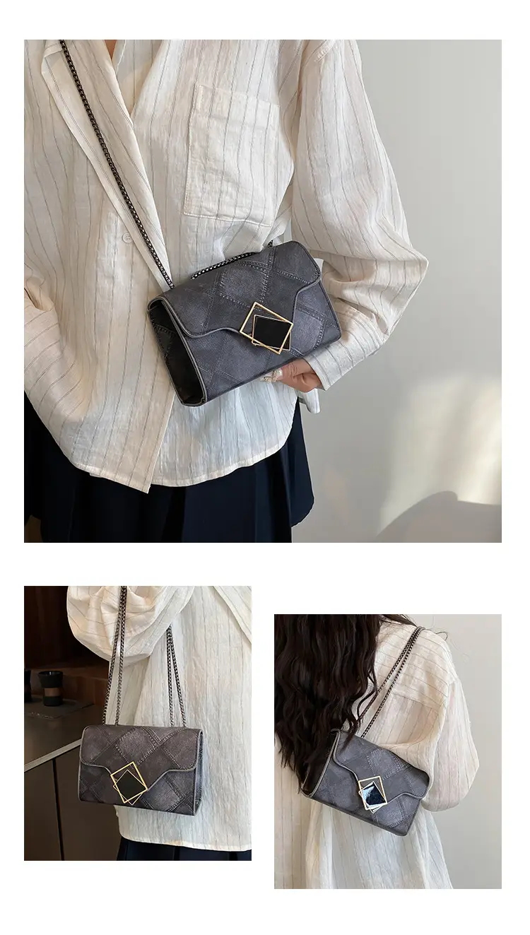 Women's 2025 Summer Square Bag with Chain & Crossbody — feature 8