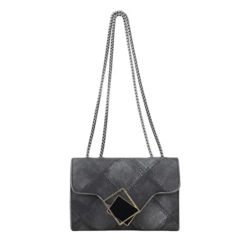 Women's 2025 Summer Square Bag with Chain & Crossbody - Image 2
