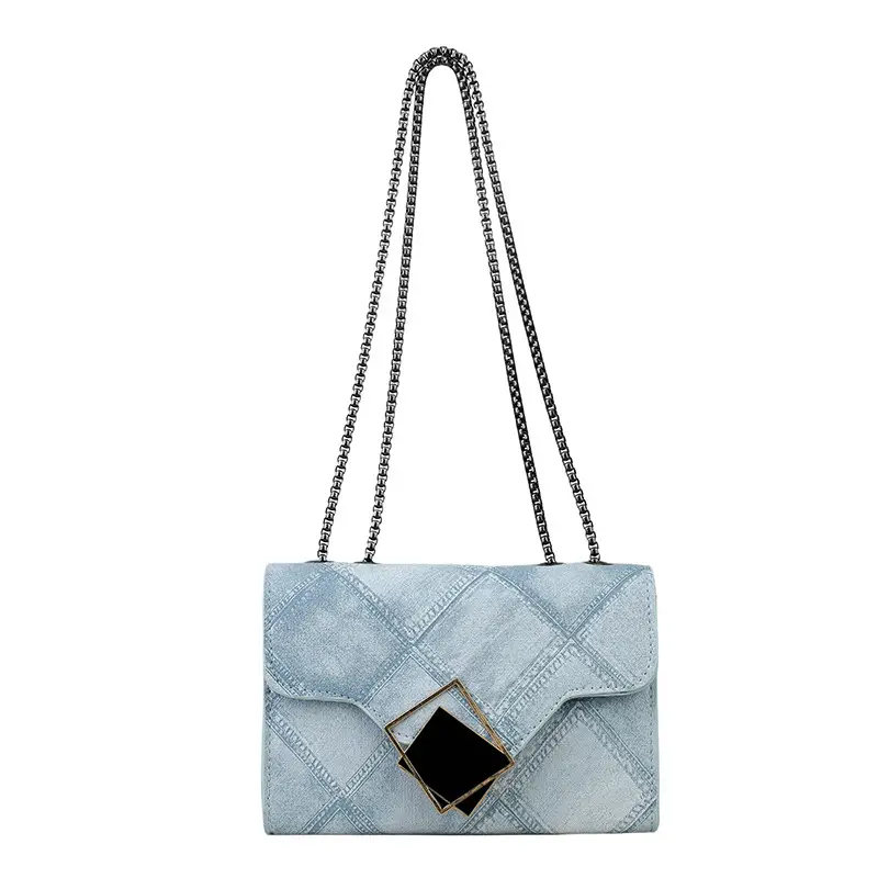Women's 2025 Summer Square Bag with Chain & Crossbody - Image 3