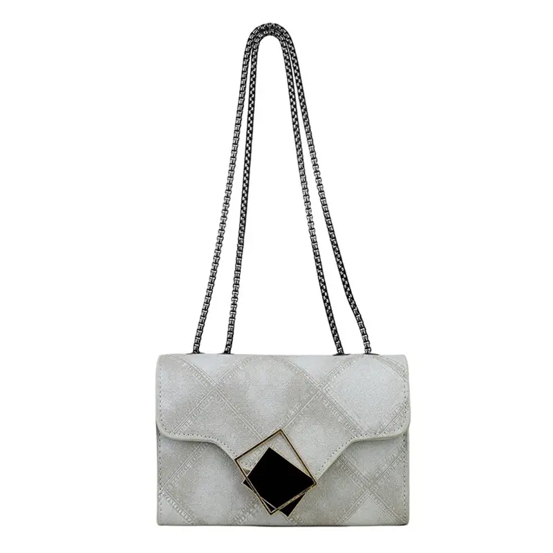 Women's 2025 Summer Square Bag with Chain & Crossbody - Image 4