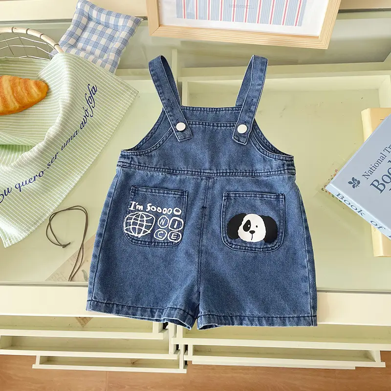 Blue Denim Overalls for Boys Summer Wear - Image 3